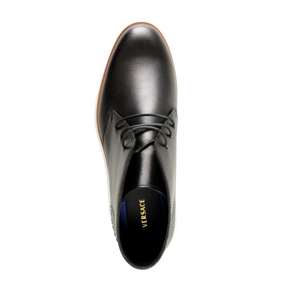 Versace Men\'s Black Leather Ankle boots Shoes US 8 IT 41 main image 2